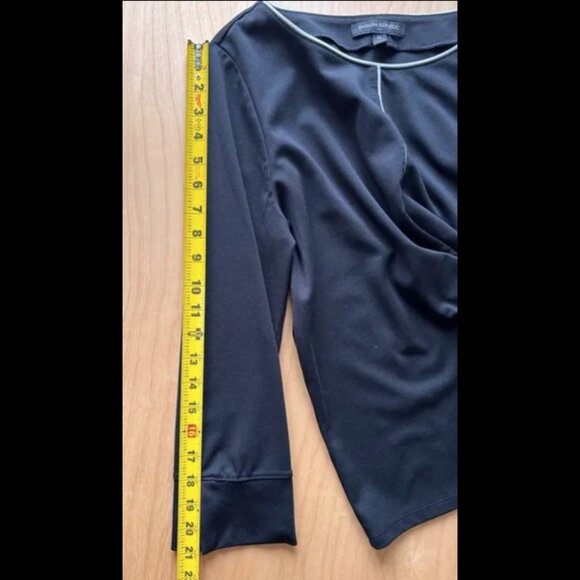 Banana Republic Black with White Piping Classic Top - Picture 6 of 8